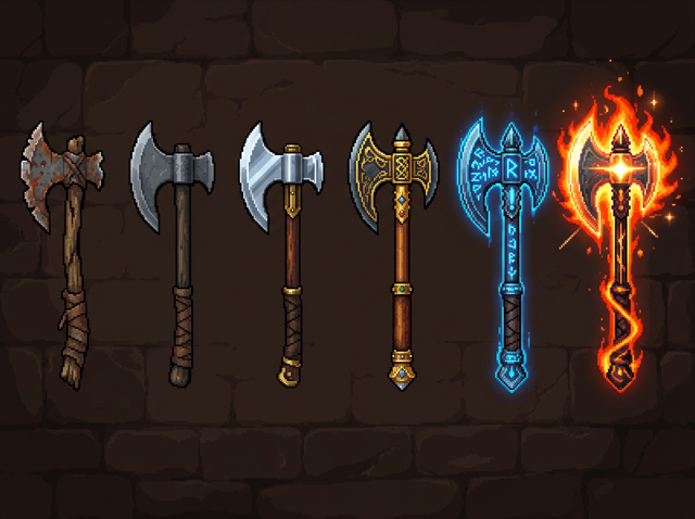Quality tiers from cracked to mythic